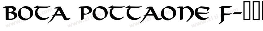 BoTa PottaOne F字体转换